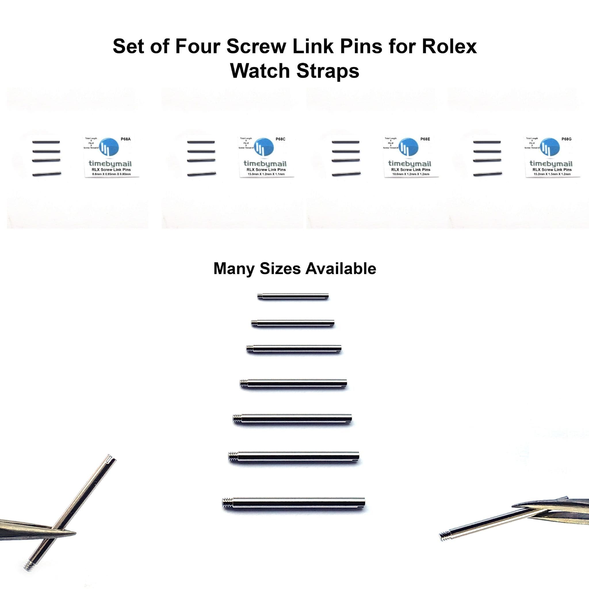 Rolex Screw Link Pins Stainless Watch Strap 13.5X1.2 | Watch Hands ...