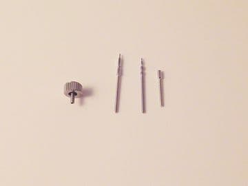 5mm 4 Piece Replacement Crown (waterproof style) and Stems Set A2E