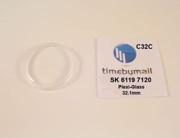 6119 7120 Plexi-Glass For SEIKO 5 Automatic New Watch Crystal Spare Part