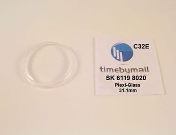 6119 8020 Plexi-Glass For SEIKO 5 Automatic New Watch Crystal Spare Part