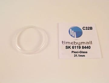 6119 8440 Plexi-Glass For SEIKO 5 Automatic Watch Crystal Spare Part