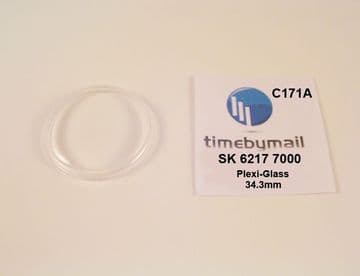 6217 7000 Plexi-Glass For SEIKOWORLD TIME New Watch Crystal Spare Part