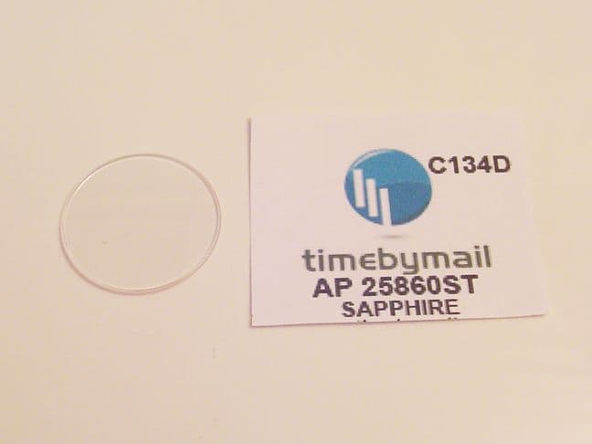Audermars Piguet 2856 0ST Sapphire Replacement Crystal | Watch Glass and Crystals | Watch Hands | Watch Straps and Bands | Watch Tools | Cleaning | Watch Parts | Vintage Watch Parts | Watch Batteries | Clock Parts
