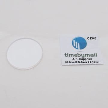 Audemars Piguet 35.9mm X 34.9mm X 2.15mm Sapphire Replacement Watch Crystal