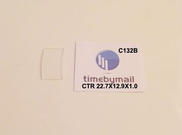 Cartier 22.7mm X 12.8mm X 1mm Tank Replacement Crystal - C132B
