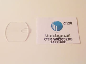 Cartier Sapphire Roadster W62032X6 Replacement Crystal - C128