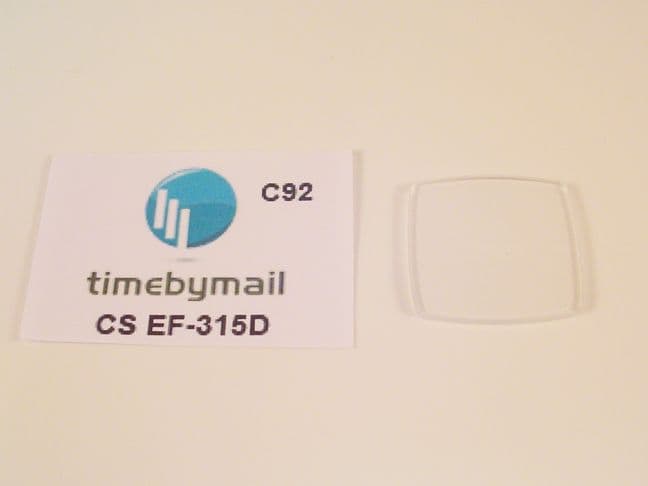 Casio EDIFICE EF 315D Replacement Watch Crystal | Watch Glass and Crystals | Watch Hands | Watch Straps and Bands | Watch Tools | Cleaning | Watch Parts | Vintage Watch Parts | Watch Batteries | Clock Parts