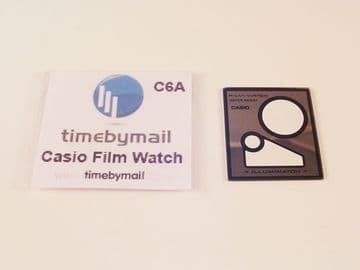 Casio Film Watch Replacement Watch Crystal - C6A