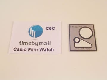 Casio Film Watch Replacement Watch Crystal - C6C