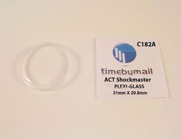 For ACCURIST SHOCKMASTER Auto 31mm Watch Crystal Plexi-Glass Spare Part