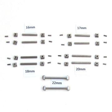 For CARTIER PASHA Screws & Tubes Watch Strap 16mm-22mm Lug Part