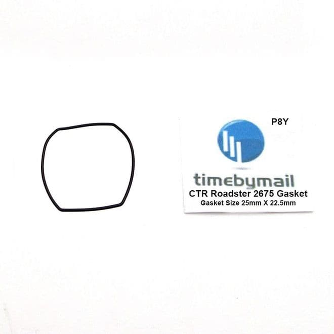 For CARTIER ROADSTER 2675 Watch CASE BACK Gasket Seals 25mm X 22.5mm Part