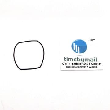 For CARTIER ROADSTER 2675 Watch CASE BACK Gasket Seals 25mm X 22.5mm Part