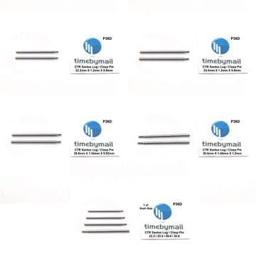 For CARTIER SANTOS 2X Watch Strap LUG & CLASP Screw Pins 316L Stainless NEW Part