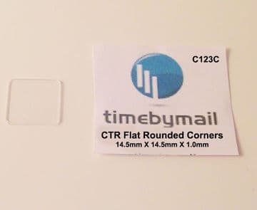 For CARTIER TANK 14.5mm X 14.5mm X 1mm Watch Glass Crystal NEW Spare Part