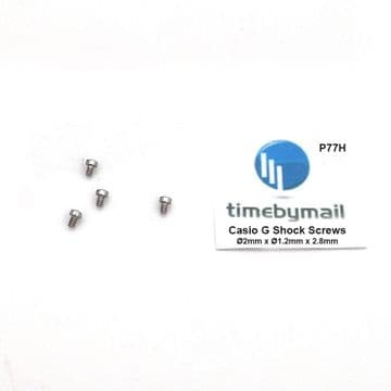 For CASIO G SHOCK 4X Ø2mm xØ1.2mm x 2.8mm QUALITY Case Screws G-SHOCK Watch