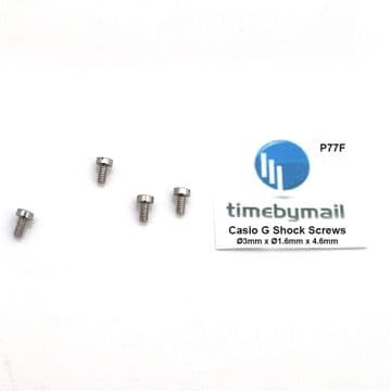 For CASIO G SHOCK 4X Ø3mm X Ø1.6mmX4.6mm QUALITY Case Screws G-SHOCK Watch