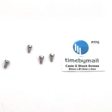For CASIO G SHOCK 4X Ø3mm x Ø1.9mm x 4mm QUALITY Case Screws G-SHOCK Watch