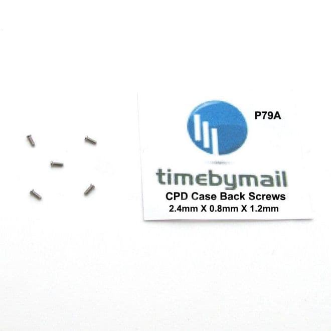 For Chopard Case Back Watch SCREWS 2.4mm X 0.8mm X 1.2mm Set Of Five Part