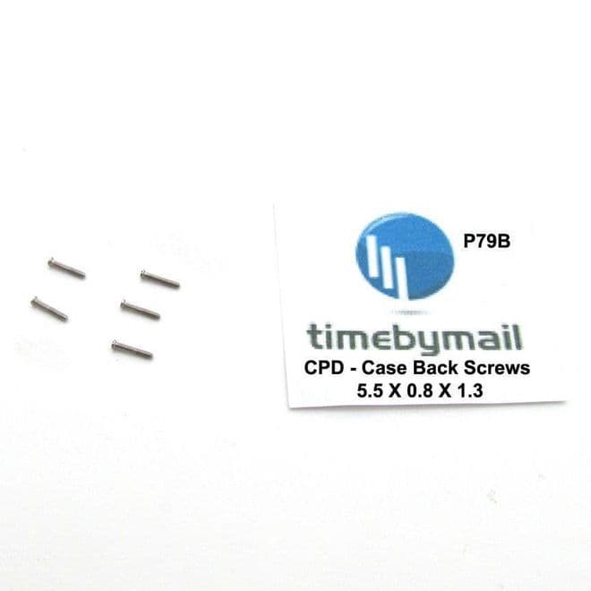 For Chopard Case Back Watch SCREWS 5.5mm X 0.8mm X 1.3mm Set Of Five Part