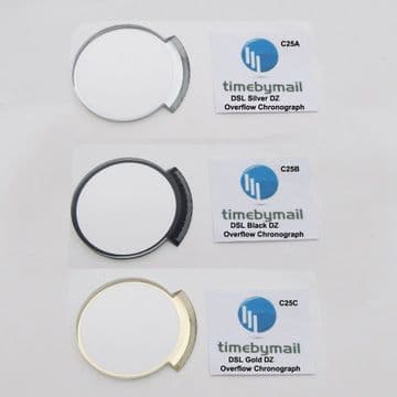 For DIESEL DZ OVERFLOW Watch Glass Crystal SILVER BLACK and GOLD New Spare Part