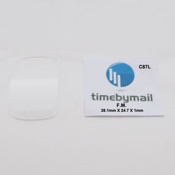 For FRANCK MULLER Watch 38.1mm X 24.7mm X 1mm Glass Crystal New Spare Part