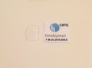 FOR FRANCK MULLER Watch Glass Crystal 24.2X19.5X0.8 Ladies Part