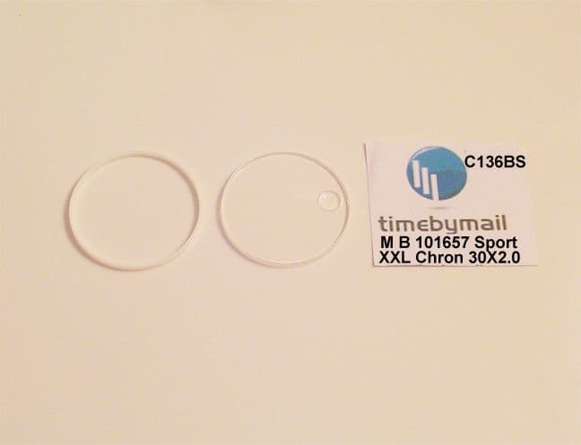 For MONTBLANC 101657 Star Watch Sapphire Crystal Glass Date MONT BLANC