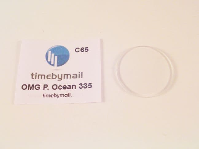 For OMEGA PLANET OCEAN SAPPHIRE Crystal 33.5mm Watch Replacement Glass Part