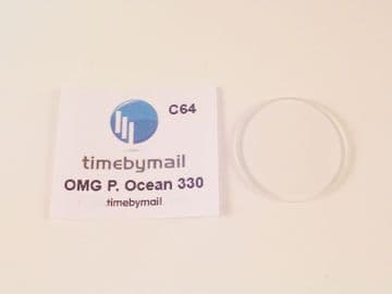 For OMEGA PLANET OCEAN SAPPHIRE Crystal 33mm Watch Replacement Glass Part