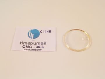 For OMEGA SEAMASTER 30.6mm Date Gold Armoured Watch Plexi-Glass Crystal Part