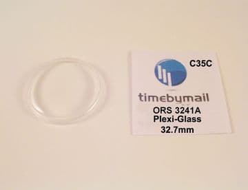 For ORIS 3241A Plexi-Glass Watch Crystal 32.7mm Replacement New Spare Part