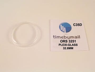 For ORIS 3251 Plexi-Glass Watch Crystal 32.8mm Replacement New Spare Part