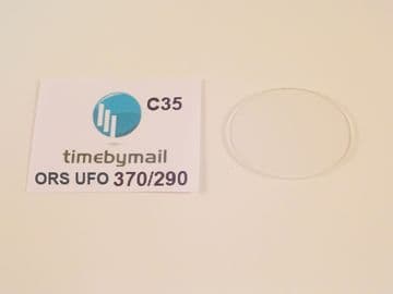 For ORIS UFO Watch Replacement Oval Glass Crystal 37mm X 29mm Space Age