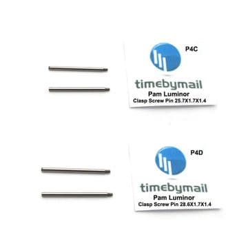 For PANERAI LUMINOR 2X Clasp Screw Pins 25.7mm / 28.6mm New Watch Spare Part