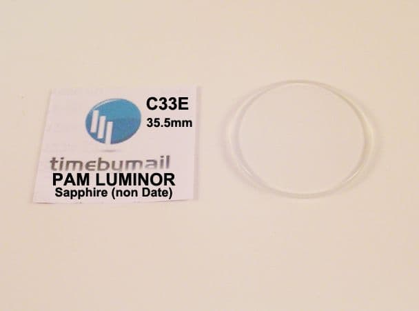 For PANERAI LUMINOR 35.5mm Non Date SAPPHIRE Watch New Replacement Crystal