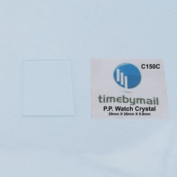 For PATEK PHILIPPE Watch Glass Crystal 20mm X 26mm X 0.8mm NEW Spare Part