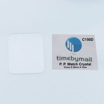For PATEK PHILIPPE Watch Glass Crystal 21mm X 25mm X 1mm NEW Spare Part