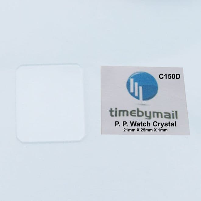 For PATEK PHILIPPE Watch Glass Crystal 21mm X 25mm X 1mm NEW Spare Part