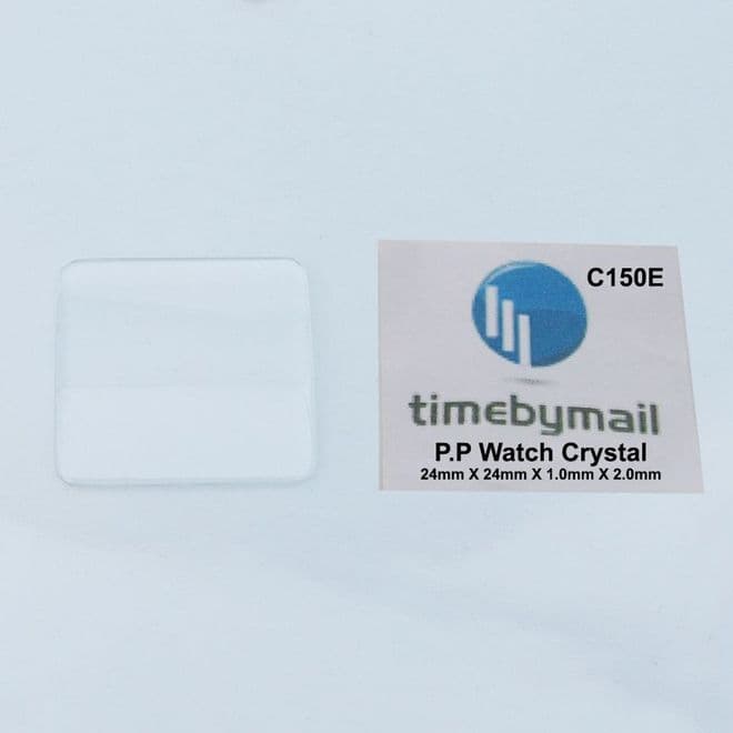 For PATEK PHILIPPE Watch Glass Crystal 24mm X 24mm X 1mm X 2mm Spare Part