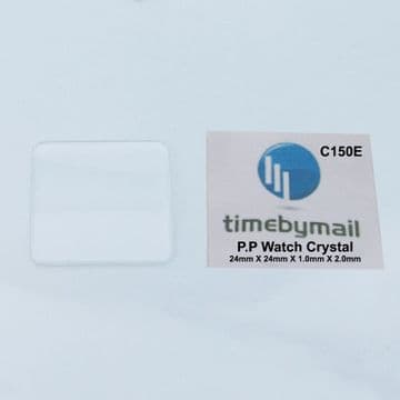For PATEK PHILIPPE Watch Glass Crystal 24mm X 24mm X 1mm X 2mm Spare Part