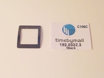 For RADO 152.0332.3 DIASTAR JUBILE 30mm X 27mm Watch Glass Crystal BLACK Spare Part