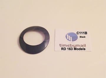 For Rado 963 eSenza Man Size Watch 45.5mm X 36.8mm Black Glass Crystal