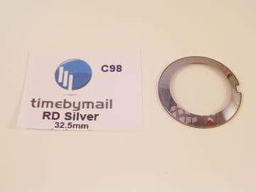 For RADO COUPOLE 32.5mm Silver Watch Glass Crystal Replacement New Spare Part