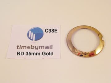 For RADO COUPOLE 35mm Gold Watch Glass Crystal Replacement New Spare Part