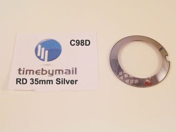For RADO COUPOLE 35mm Silver Watch Glass Crystal Replacement New Spare Part