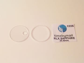 For ROLEX DATEJUST 25-295c Men's 30.4mm SAPPHIRE Watch Glass Crystal Part