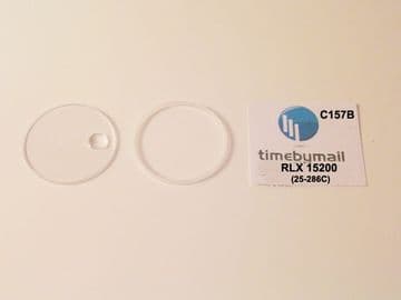 For ROLEX OYSTER 25-286c Men's 29.4mm SAPPHIRE Watch Glass Crystal Part