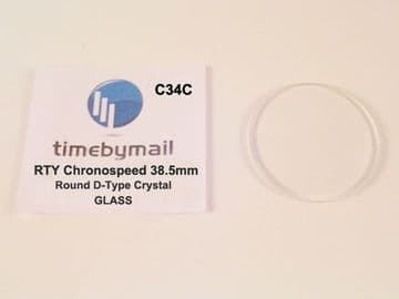 For ROTARY CHRONOSPEED Watch Glass Crystal Replacement 38.5mm Spare Part