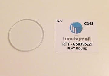 For ROTARY SKELETON GS03095/21 (16250) Watch Glass BACK Crystal 26.5mm